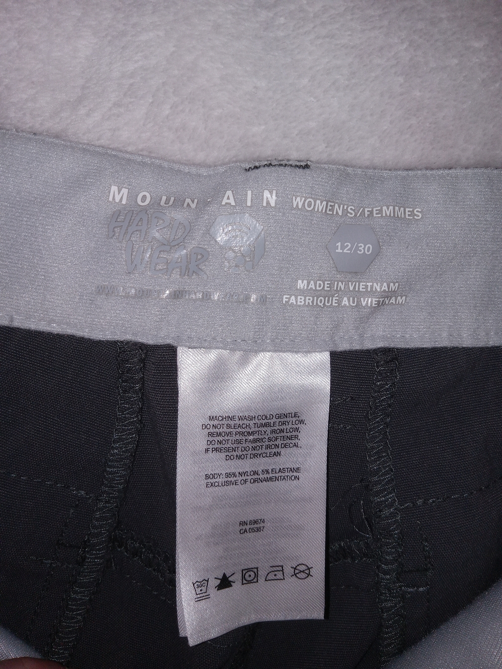 Mountain Hardwear Womens Hiking Pants 12/30  Stretch Nylon Trail Gorpcore - Picture 6 of 12